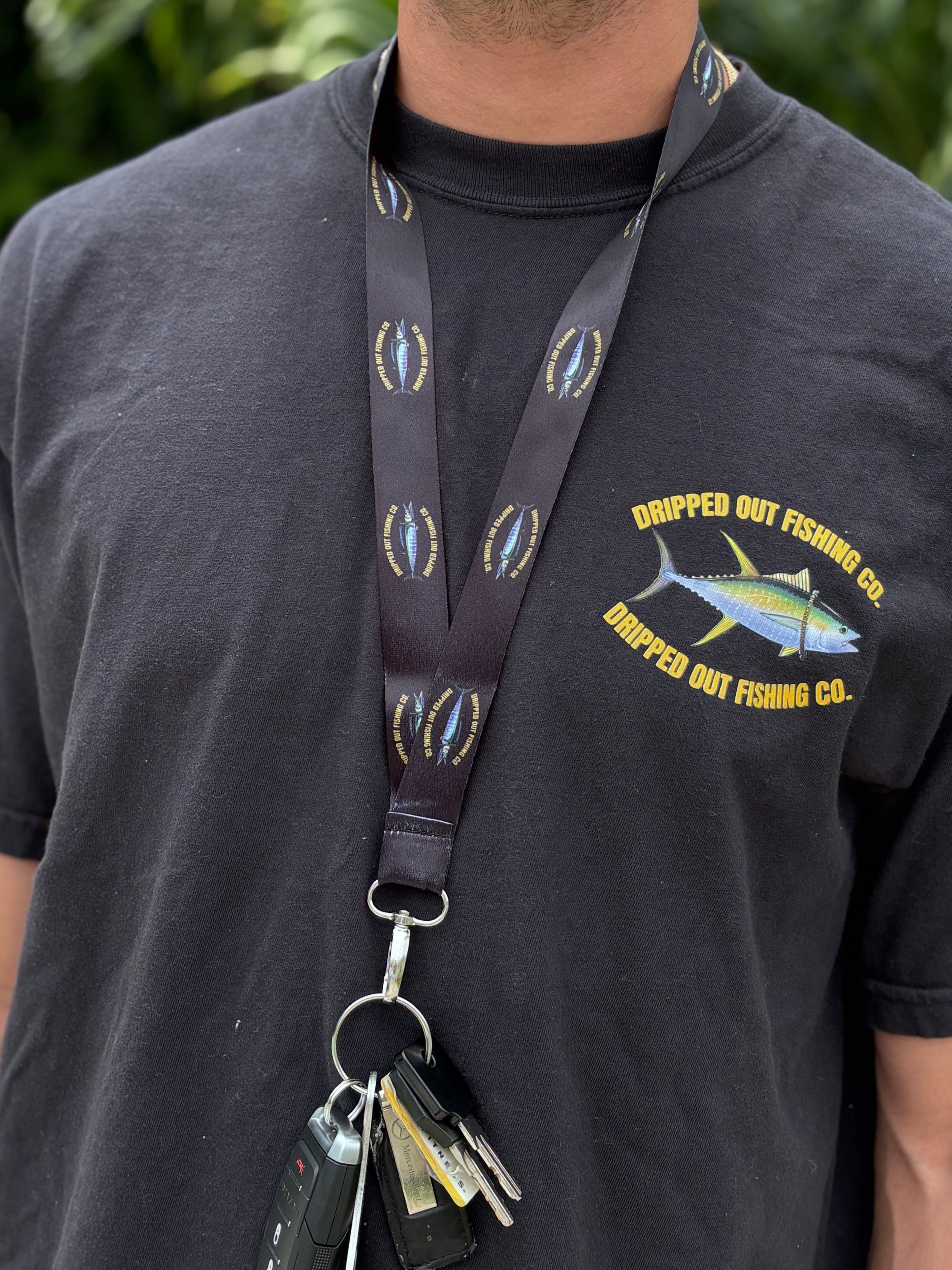 Dripped Out Fishing Co Key Lanyard